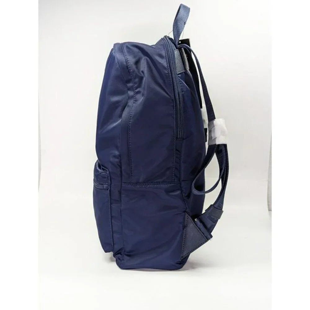 Lauren Ralph Lauren Nylon Medium Stevie Backpack Refined Navy (MSRP $275)